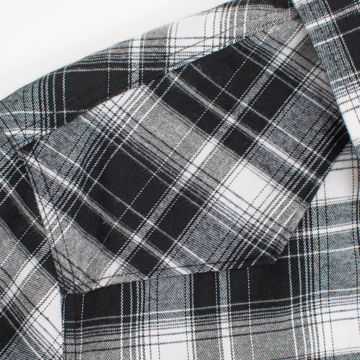 Men's Western Long Sleeve Flannel Shirts With Snap Buttons