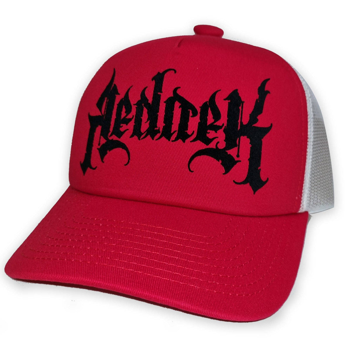 Rednek Ink Trucker Hat: Red/White