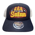 666 Team Satan Trucker Hat: Black/White