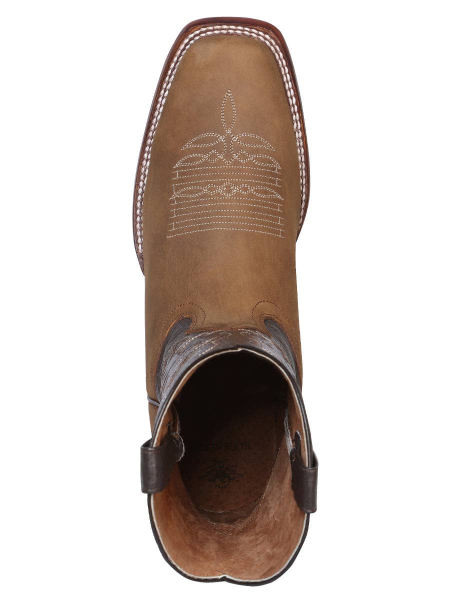 El General Men's Leather Cowboy Boot - Made in Mexico - Crazy Tan 43007: CABALLERO / 9.5 US-8.5 UK