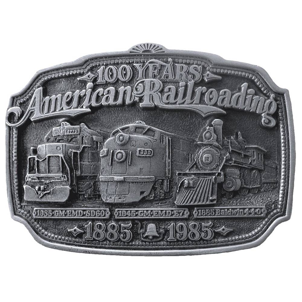 Made in the USA - 100 Years American Railroading Belt Buckle