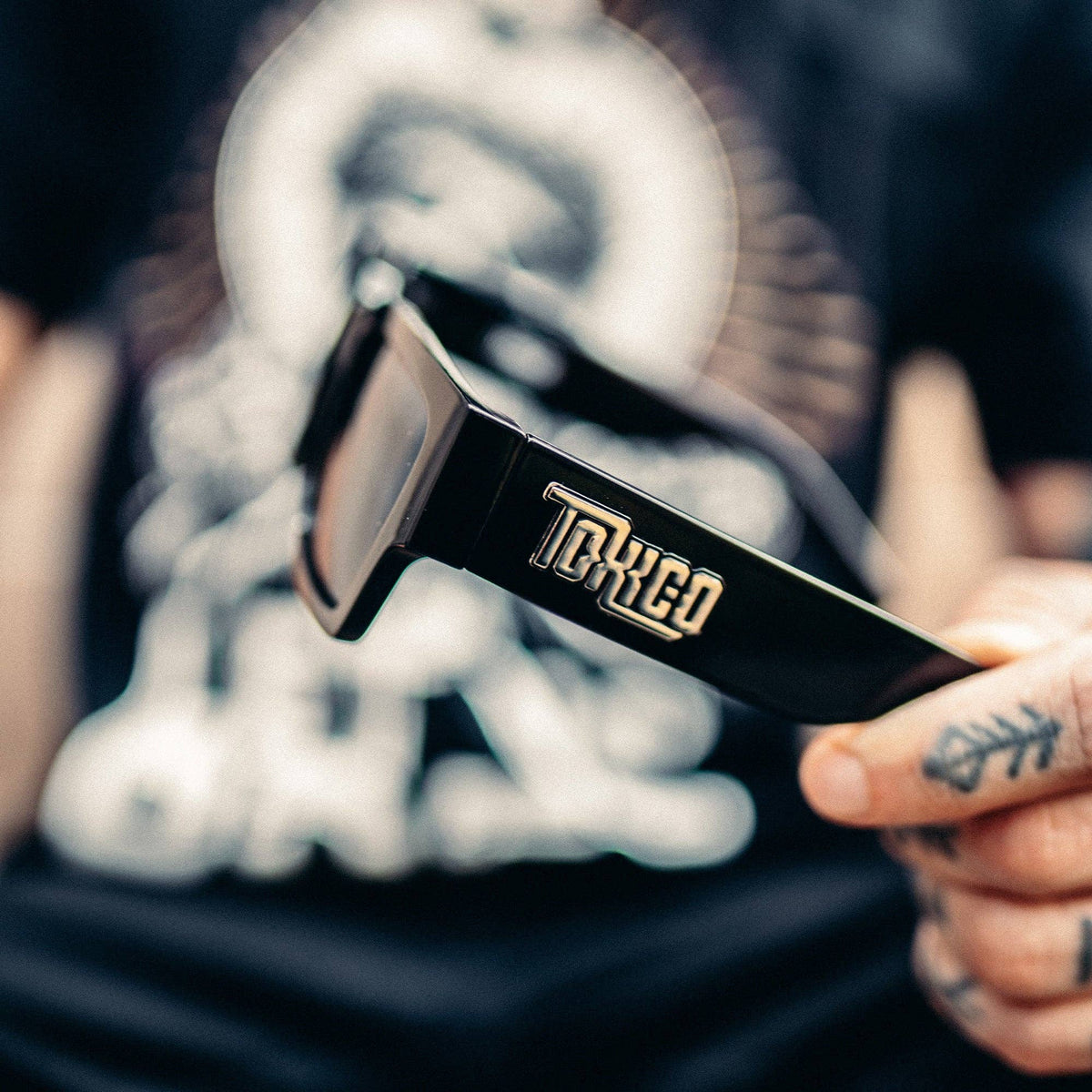 Logo Brick Sunglasses: Black