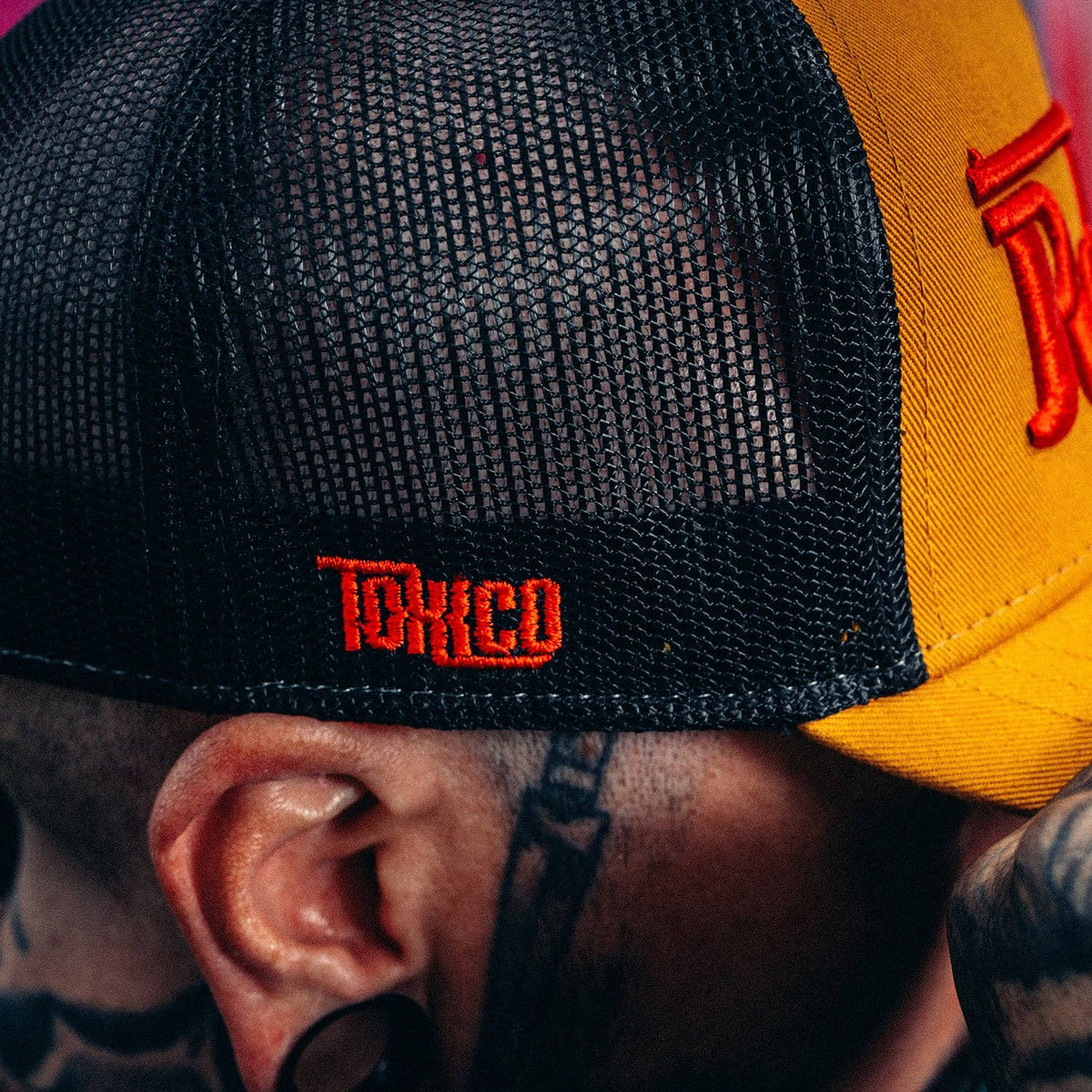 Rednek Rifle Trucker Hat: Mustard/Black