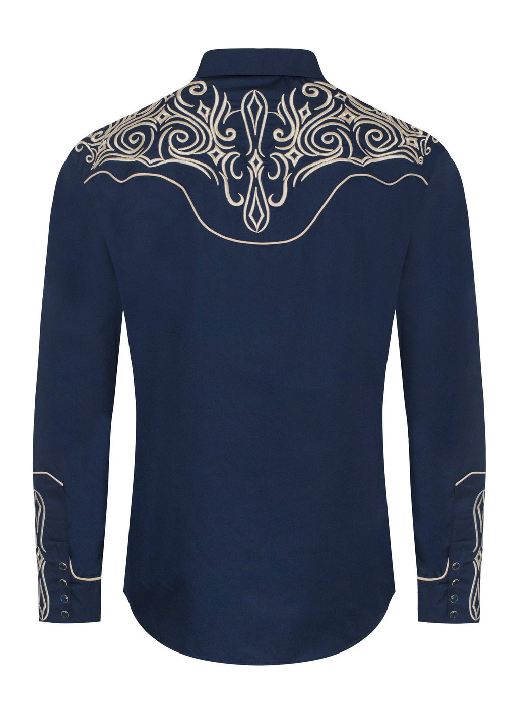 Men's Western Cowboy Embroidery Shirt -PS500L-EC-569