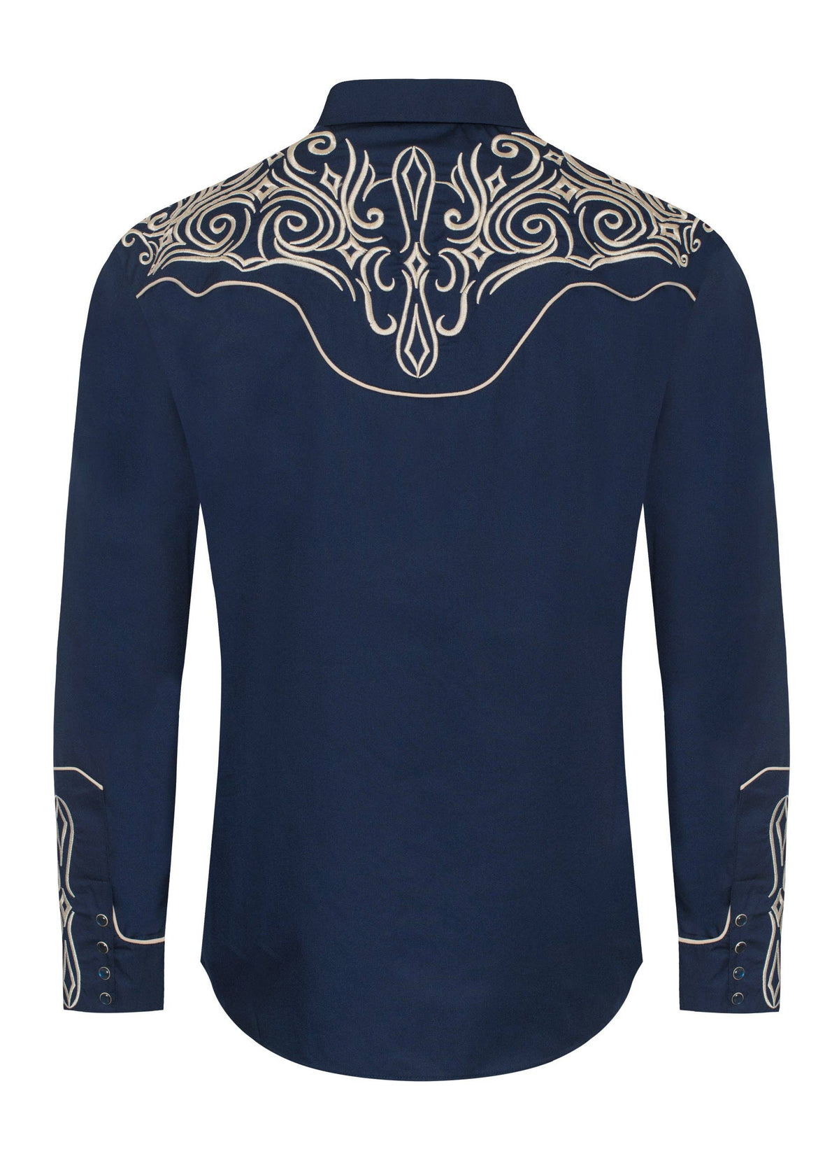 Men's Western Cowboy Embroidery Shirt -PS500L-EC-569