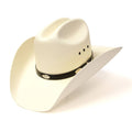 Western Cattleman Straw Hat with Silver Concho Band 7-1/8. A57